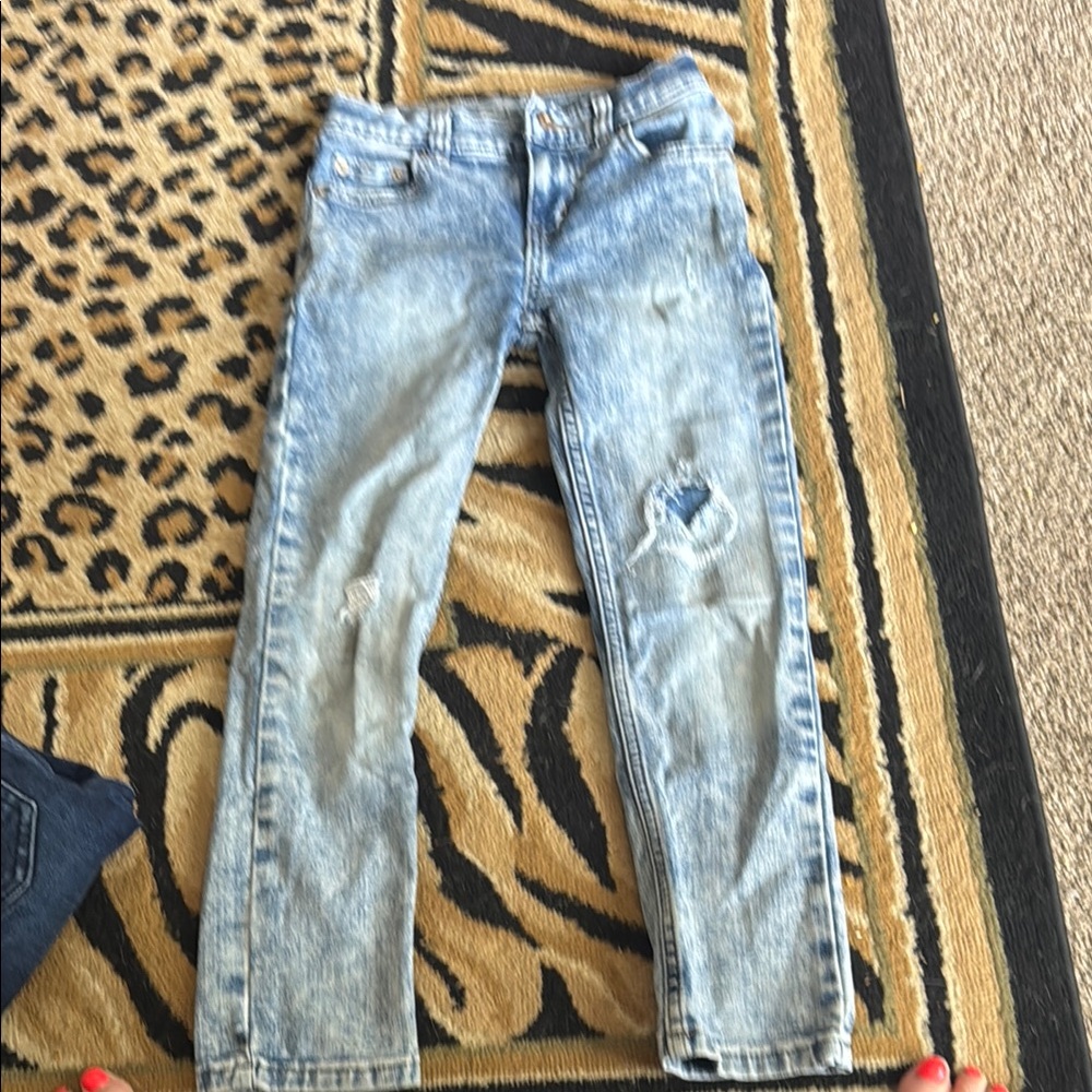 Wonder Nation Light Wash Distressed Jeans